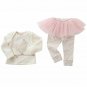 NWT Mud Pie Baby Girls Spotted Chick Tunic Tutu Leggings Outfit Set