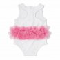 NWT Mud Pie Mermaid Baby Girls Sleeveless White Tutu Romper Sunsuit