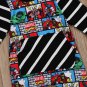 NWT Avengers Comic Strip Baby Boys Black Long Sleeve Romper Jumpsuit Outfit