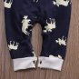 NEW 'Don't Moose With Me' Baby Boys Blue Long Sleeve Romper Jumpsuit
