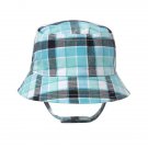 NWT Gymboree Bright Days Ahead Baby Boy Blue Plaid Bucket Sun Hat 0-6 6-12 12-24
