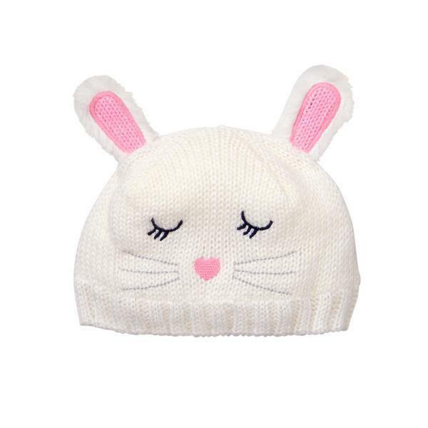 NWT Gymboree Ice Dancer Bunny Rabbit Baby Girls Beanie Hat 0-12 12-24 M Easter