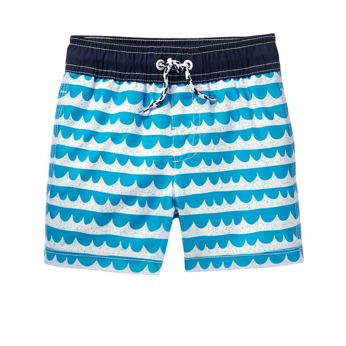 NWT Gymboree Waves Blue Boys Board Shorts Swim Trunks Swimsuit 2T 3T 4T 5T