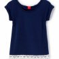 NWT Nannette Baby Girls Gold Love Lace Blue Tunic Leggings Outfit Valentines Day