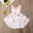 NEW Bambi Thumper Girls Sleeveless Hi Low Dress 2T 3T 4T 5T