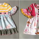 NEW Girls Boutique Horse Pony Princess Short Sleeve Ruffle Dress 5-6 6-7 7-8