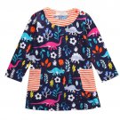 NWT Dinosaur Girls Blue Long Sleeve Dress  2T 3T 4T 5T 6