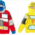 NWT Transformers Bumble Bee Optimus Prime Hooded Sweater Costume Hoodie Jacket