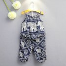 NEW Elephant Girls Blue Sleeveless Tank Top Harem Pants Outfit Set 2T 3T 4T 5T