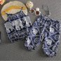 NEW Elephant Girls Blue Sleeveless Tank Top Harem Pants Outfit Set 2T 3T 4T 5T