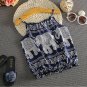 NEW Elephant Girls Blue Sleeveless Tank Top Harem Pants Outfit Set 2T 3T 4T 5T