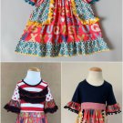 NEW Girls Boutique ABC Alphabet Short Sleeve Ruffle Dress 3-4 5-6 6-7 7-8