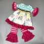 NEW Boutique Girls Ruffle Eiffel Tower Paris Tunic Dress & Leggings Outfit Set