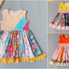 NEW Girls Boutique Multi Print Floral Sleeveless Ruffle Dress