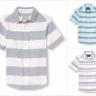 NWT The Childrens Place Boys Blue Striped Oxford Button-Down Shirt