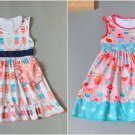 NEW Boutique Ice Cream Popsicle Cupcake Girls Sleeveless Ruffle Dress