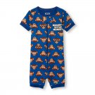 NWT The Childrens Place Monkey Boys Short Sleeve Stretchie Romper Pajamas