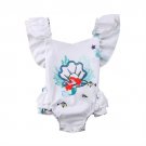 NEW Disney Princess Ariel Little Mermaid Baby Girls White Ruffle Romper Sunsuit