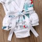 NEW Disney Princess Ariel Little Mermaid Baby Girls White Ruffle Romper Sunsuit
