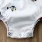 NEW Disney Princess Ariel Little Mermaid Baby Girls White Ruffle Romper Sunsuit
