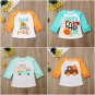 NEW Pumpkin Patch Fall Girls 3/4 Ruffle Sleeve Shirt 18M 2T 3T 4T 5T