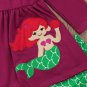NWT Mermaid Girls Purple Long Sleeve Tunic Green Fish Scale Leggings Outfit