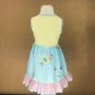 NEW Girls Boutique Chicken Blue Ruffle Sleeveless Dress 6-7 7-8 Easter