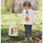 NWT Mud Pie Baby Girls Halloween Owl Pumpkin Applique Tunic & Legging Set