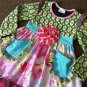 NEW Girls Boutique Ruffle Floral Lace Long Sleeve Pink Dress 6 7