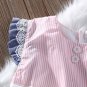 NWT Valentines Day Baby Girls Sleeveless Heart Print Bubble Romper Jumpsuit