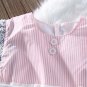 NWT Valentines Day Baby Girls Sleeveless Heart Print Bubble Romper Jumpsuit