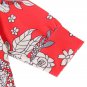 NWT Baby Girls Red Floral Hooded Bodysuit Pants Headband Outfit Set