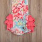 NWT Baby Girls Floral Ruffle Romper Jumpsuit Sunsuit Outfit 6-12 18 24 3T