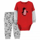 NWT Carters Baby Boys Penguin 'Cool like Daddy' Bodysuit & Pants Outfit Set