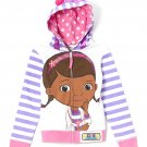NWT Doc McStuffins Toddler Girls Hooded Hoodie Sweater Jacket Size 2T 3T