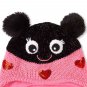 NWT The Childrens Place Girls Ladybug Hearts Pink Hat & Mittens Set Valentines