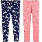 NWT Carter's Unicorn Toddler Girls Pink Leggings 2T 3T 4T 5T