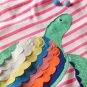 NEW Turtle Girls Pink Striped Short Sleeve Shift Dress 3T 4T 5T 6