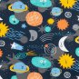 NWT The Childrens Place Boys Space Blue Footed Stretchie Pajamas Sleeper