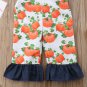 NWT Baby Girls Pumpkin Sleeveless Ruffle Romper Jumpsuit 12-18 18-24 Months