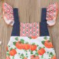 NWT Baby Girls Pumpkin Sleeveless Ruffle Romper Jumpsuit 12-18 18-24 Months