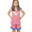 NWT Wonder Woman Girls Sleeveless Red Striped Pajamas Set 4-5 6 7-8 10-12
