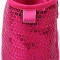 NEW Baby Girls Pink Sequin Boots Soft Sole Crib Shoes 0-6 6-12 12-18 M