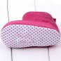 NEW Baby Girls Pink Sequin Boots Soft Sole Crib Shoes 0-6 6-12 12-18 M