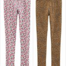 NWT Carter's Cheetah Animal Print Floral Girls Leggings 6 7 8 10-12 14