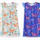 NWT Sunshine Swing Girls Fox Floral Angel-Sleeve Dress