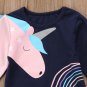 NEW Unicorn Girls Blue Long Sleeve Shirt & Pants Outfit Set 2T 3T 4T 5T