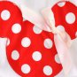 NWT Minnie Mouse Baby Girls White Shirt Red Polka Dot Skirt Outfit Set