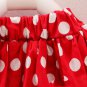 NWT Minnie Mouse Baby Girls White Shirt Red Polka Dot Skirt Outfit Set