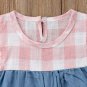 NEW Baby Girls Pink Blue Chambray Goose Duck Chick Easter Romper Sunsuit